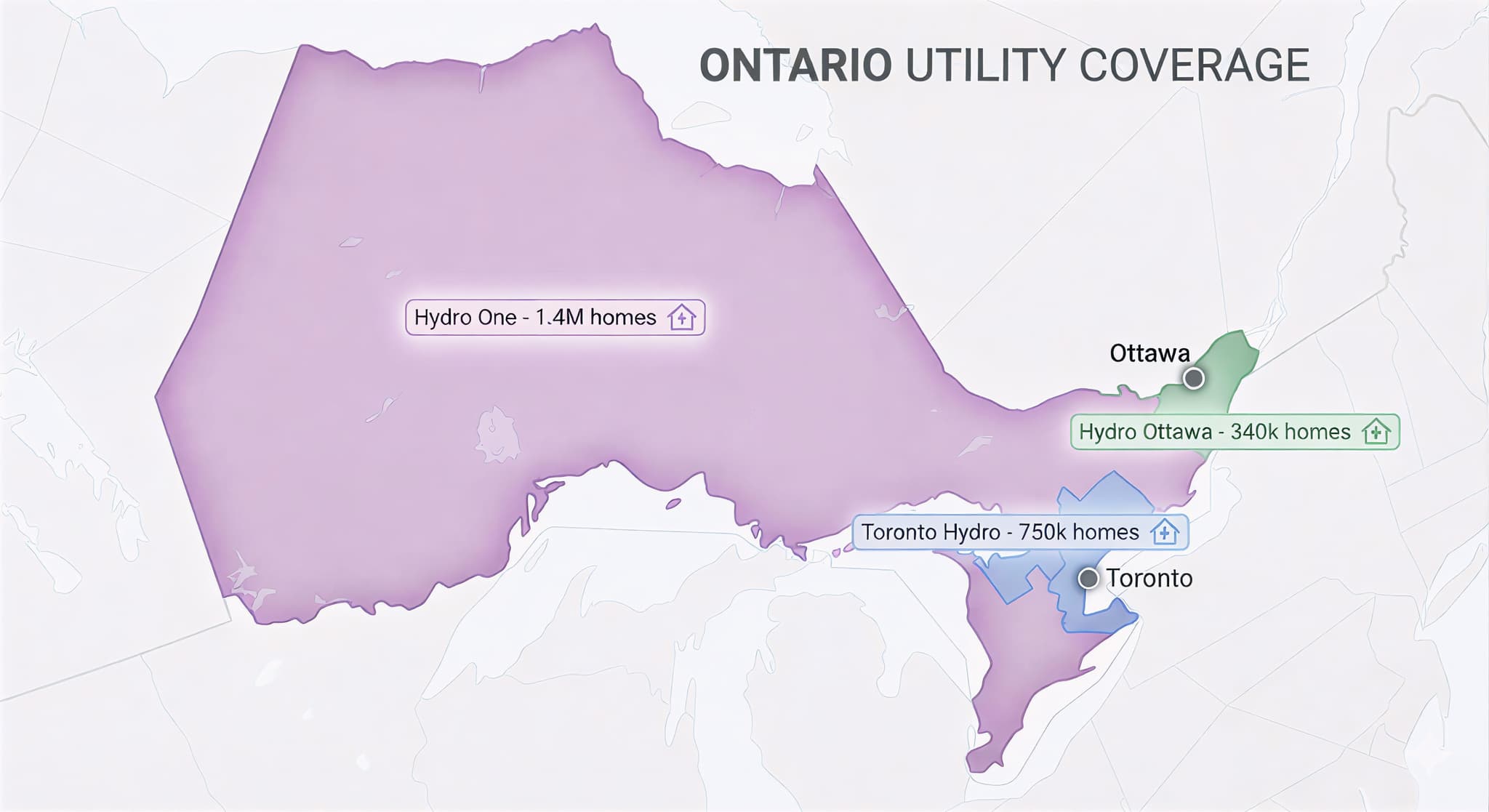 Ontario Utility Coverage Map